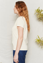 Natural feminine fit basic tee